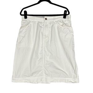 Pendleton White‎ Cotton Midi Skirt - Women’s 14